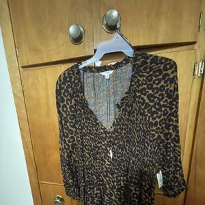 Cheetah print dress